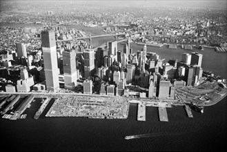 Lower Manhattan with World Trade Center & other Construction, New York City