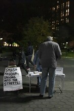 Smash Fascism! Sign and Sign-Up Table, Washington Square Park