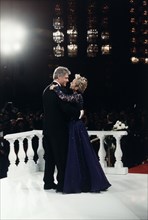 U.S. Bill Clinton and First Lady Hillary Rodham Clinton