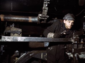 Young Worker at Chicago and North Western Railroad 40th Street Shops