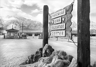 Entrance to Manzanar Relocation Center
