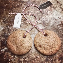 Tea Bag Cookies with Twine and Message