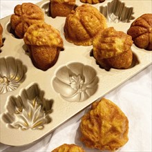 Leaf and Acorn Cakelets with Cakelets Mold