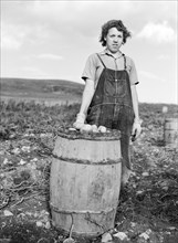 woman, occupations, farmer, agriculture, historical,