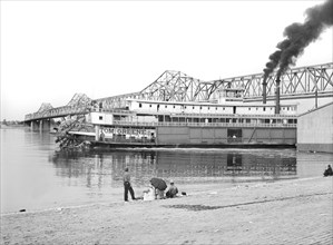 riverboat, cargo, transportation, river, historical,