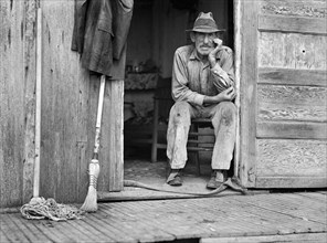 man, occupations, trapper, Louisiana, historical,