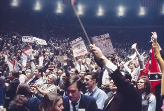 politics, George Wallace, political rally, presidential election, historical,