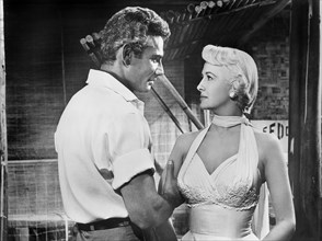 Jeff Chandler, Marilyn Maxwell, actor, actress, celebrity, entertainment, historical,