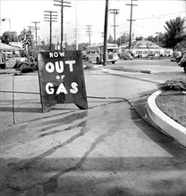 Now Out Of Gas Sign