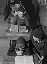 Children studying in Hebrew School