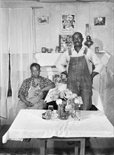 U.S. Farm Security Administration (FSA) couple in their Home