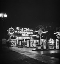 Gasoline Station at Night