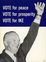 Political poster for Dwight D. Eisenhower during U.S. Presidential Election Campaign