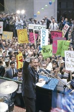 New York Governor Nelson Rockefeller campaigning