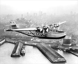 Pan American Airways "China Clipper" over San Francisco