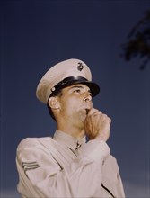 Marine Sergeant in Military Uniform