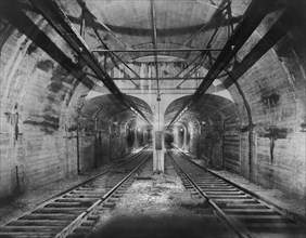 LaSalle Street Subway Tunnel looking south from North End
