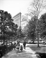 Madison Square Park with Flatiron Building in Background