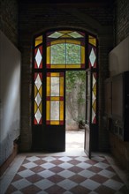 Stained Glass Windows of Doorway