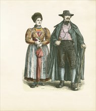 German Couple in German Folk Dress