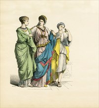 Two Roman Noblewomen with Slave Girl