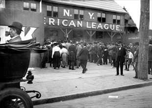 Spectators at Entrance to Hilltop Park aka American League Park