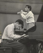 Conductor Leonard Bernstein