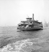 Ferry Boat transporting Traffic between New York City