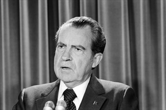 U.S. President Richard Nixon during Press Conference