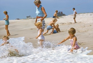 Children playing at Hamptons Beach