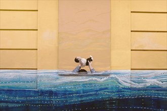 Large Public Art Mural in Remembrance of 1957 Flood