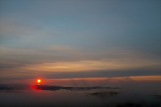 Sunrise and Fog
