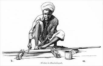 Worker in Mushrebeeyah (Mashrabiya)