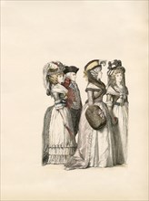 Fashionable Man and Three Women