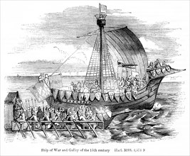 Ship of War and Galley of the 15th Century