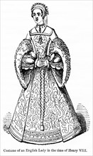 Costume of an English Lady in the time of Henry VIII