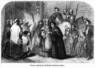 Wolsey received by the Monks of Leicester Abbey