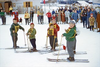 Group of Young Skiers
