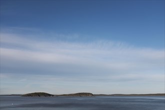 Early Morning View of Two Islands and Sea