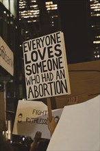 Everyone loves Someone who had an Abortion Sign at Abortion Rights Rally