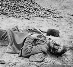 Dead South Carolina soldier in trench