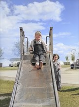 Child on slide