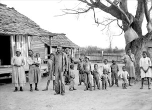 Group of descendants of former slaves of the Pettway Plantation