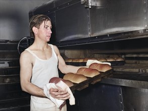 Man baking Bread