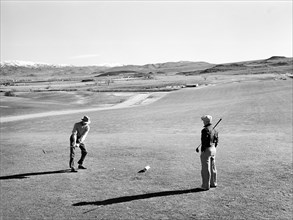 Two men on golf course