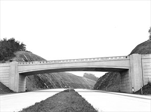Pennsylvania Turnpike and overhead bridge