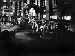 Theater Street Scene on-set of the Film