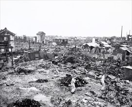 Ruins after U.S. Air Force air raids