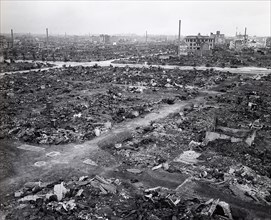 Ruins after U.S. Air Force air raids