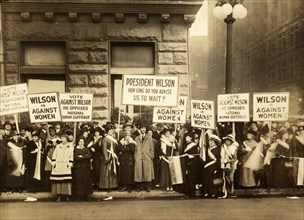 Suffragists demonstrating